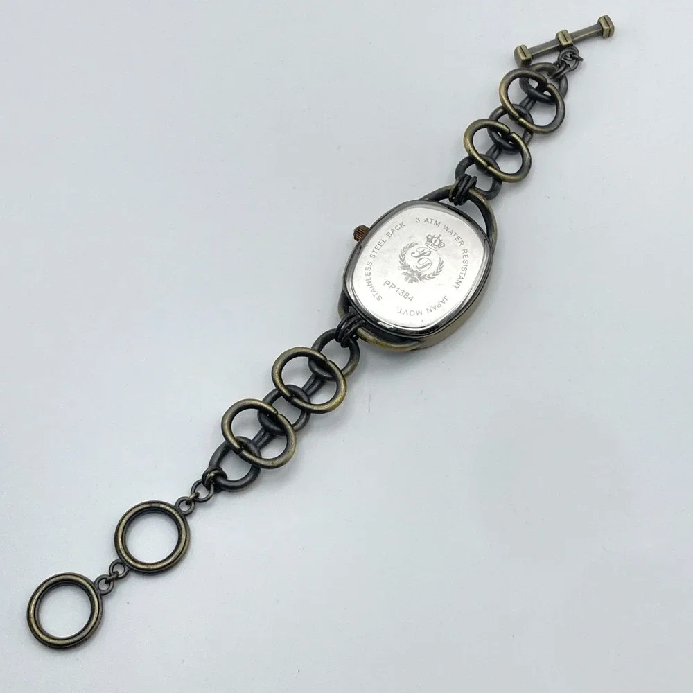 Premier Designs Women's Watch 34mm Brass Tone Toggle Clasp Autumn New Battery 7